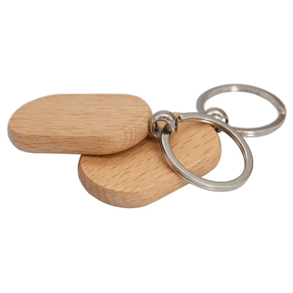 Porte clés gravé en bois