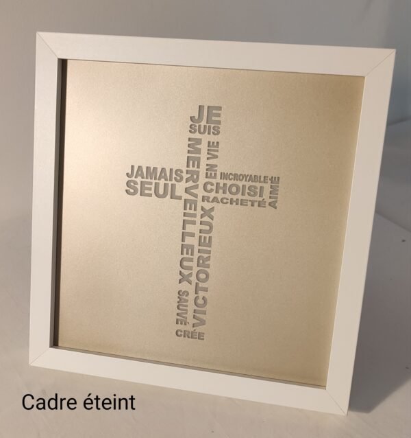 Cadre lumineux chrétien