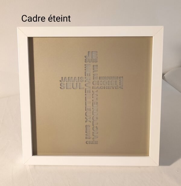 Cadre lumineux chrétien