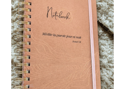 notebook médite ta parole