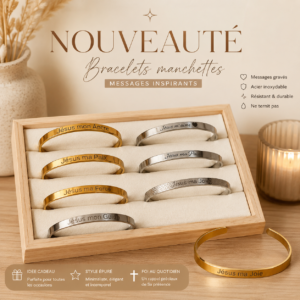 Manchette message – Collection Jésus mon / ma…